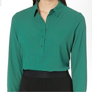 NWOT Lark & Ro Sheer Floral Long Sleeve Blouse Sz 0